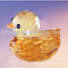 New Design - Lovely yellow Crystal Duck for Gifts.crystal animal 2015